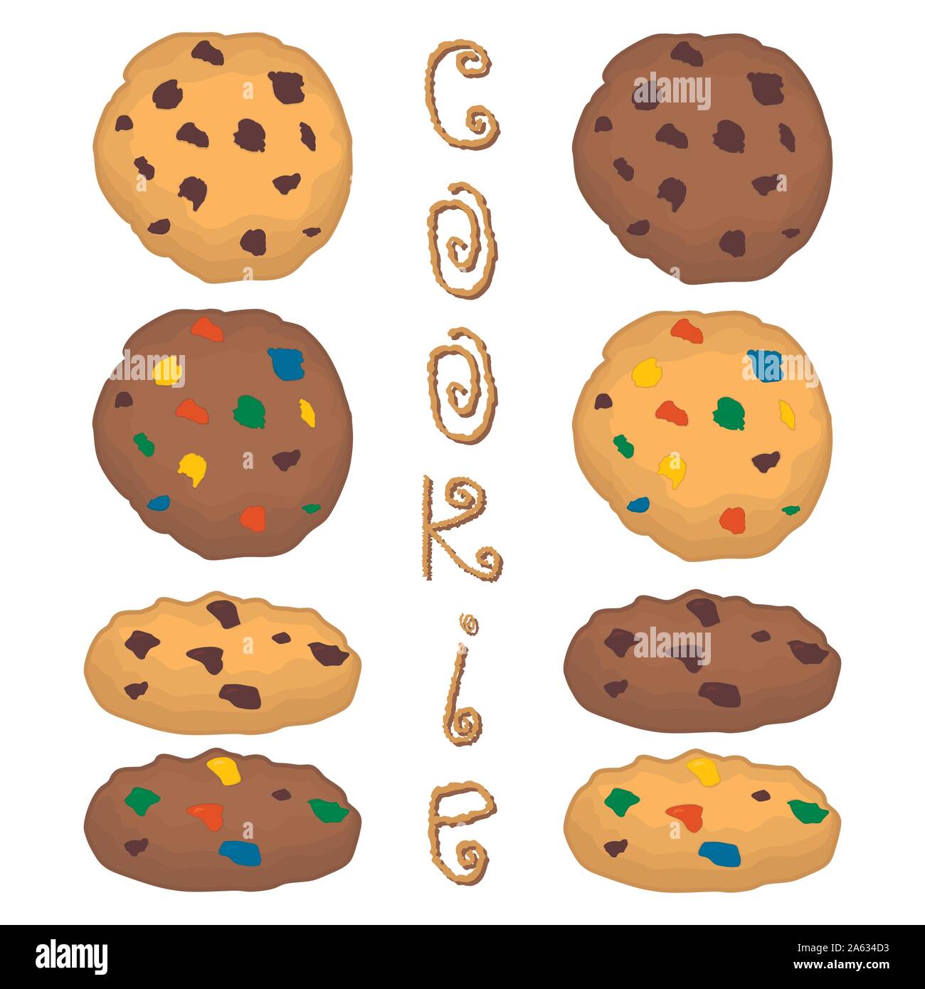 Icône vecteur illustration logo pour pile de biscuits sablés, biscuit sur le petit déjeuner du matin. Est constituée de biscuit sucré naturel de français Illustration de Vecteur