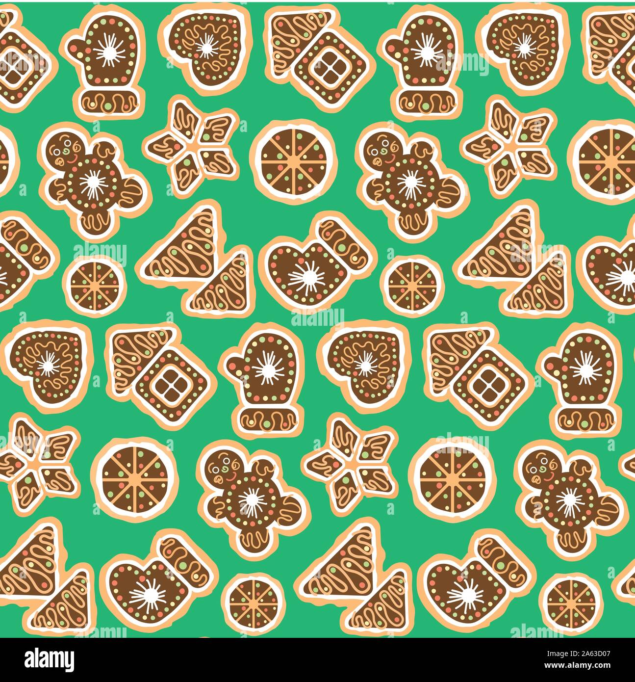 Les Cookies de Noël Motifs d'arrière-plan transparent. Illustration de Vecteur
