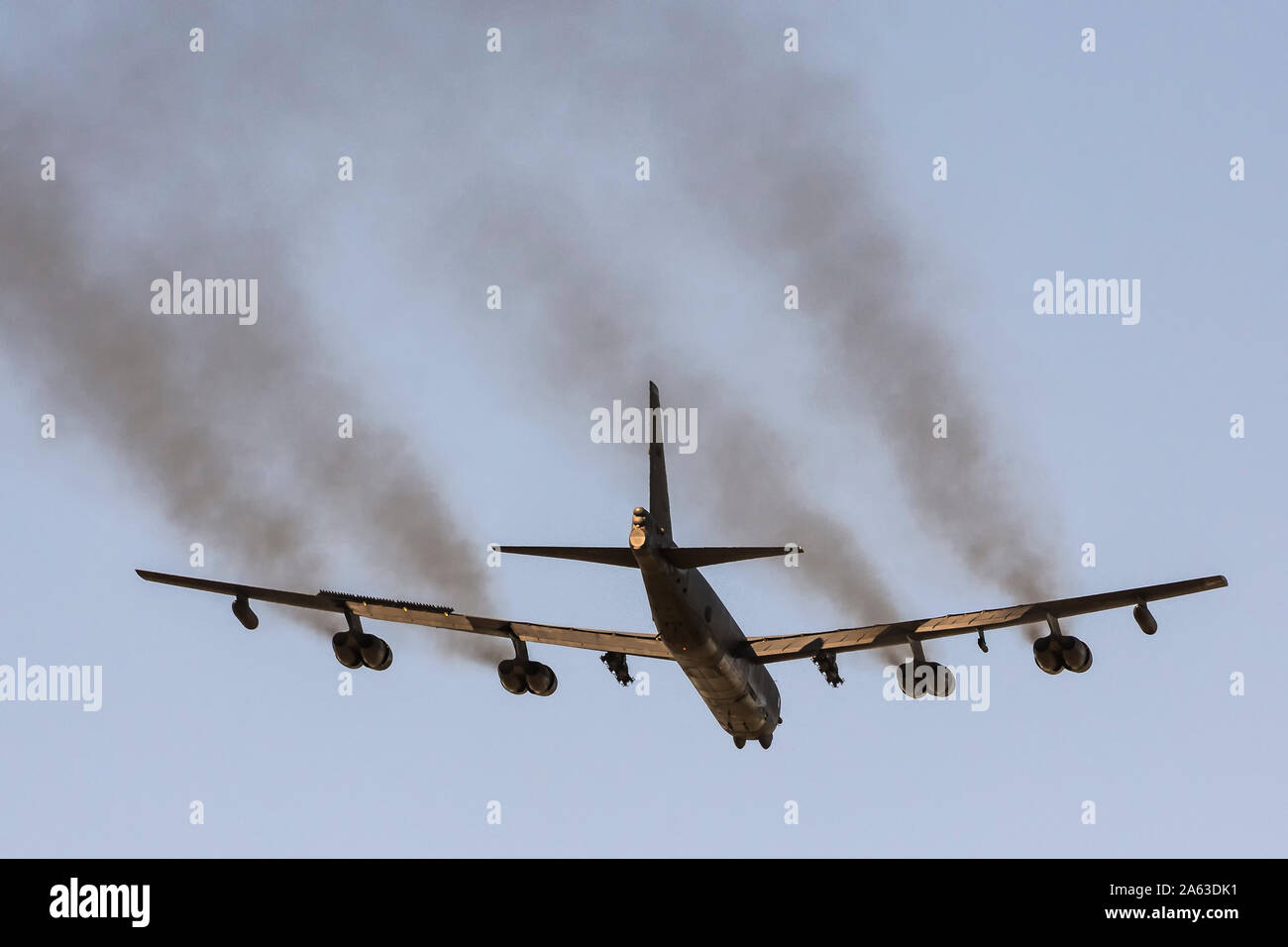Boeing B-52 Stratofortress pendant deplyment à RAF Fairford Banque D'Images