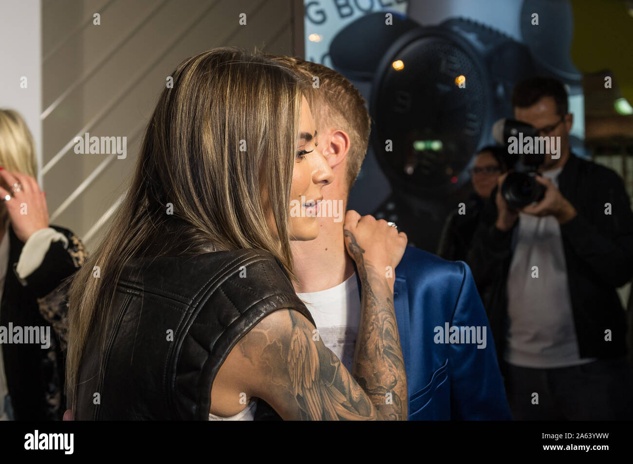 Sophia Thomalla bei der Eröffnung des IQOS Store im 123 Zeil. Frankfurt am Main, 23.10.2019 Banque D'Images