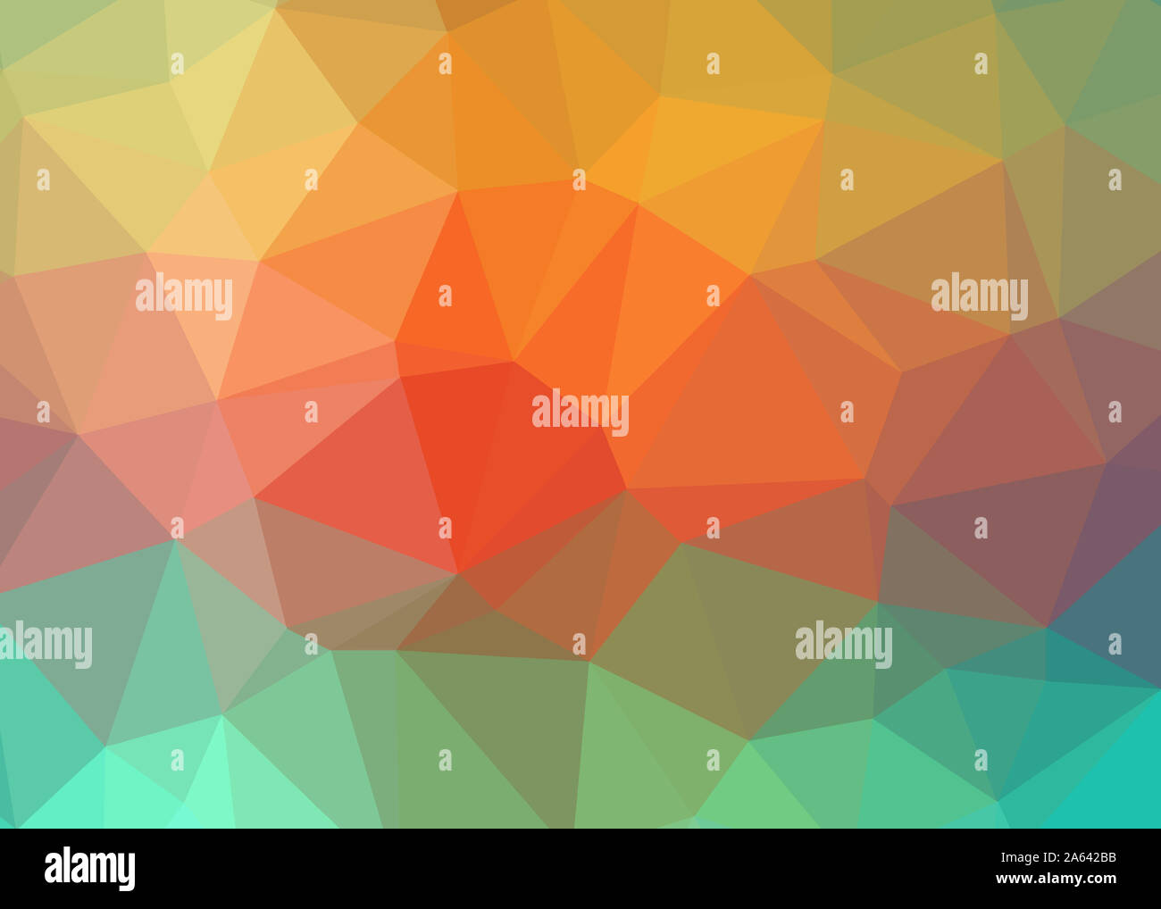 Résumé fond trianglify thème triangles colorés belle illustration papier peint design pattern simple faible texture géométrie poly Banque D'Images