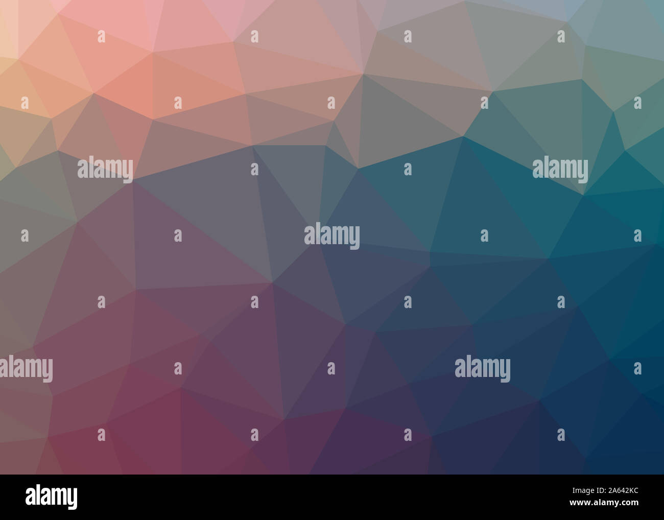 Résumé fond trianglify thème triangles colorés belle illustration papier peint design pattern simple faible texture géométrie poly Banque D'Images