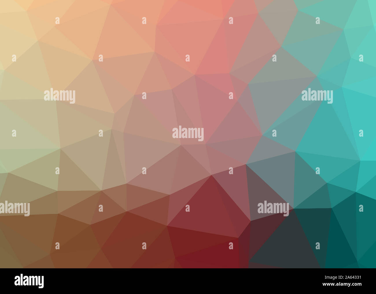 Résumé fond trianglify thème triangles colorés belle illustration papier peint design pattern simple faible texture géométrie poly Banque D'Images