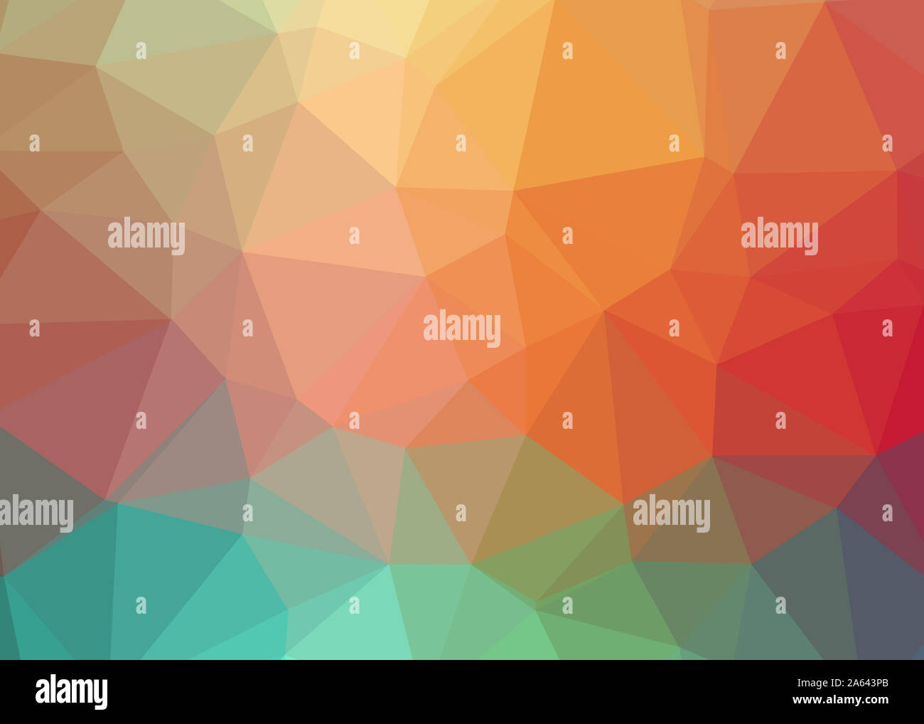 Résumé fond trianglify thème triangles colorés belle illustration papier peint design pattern simple faible texture géométrie poly Banque D'Images