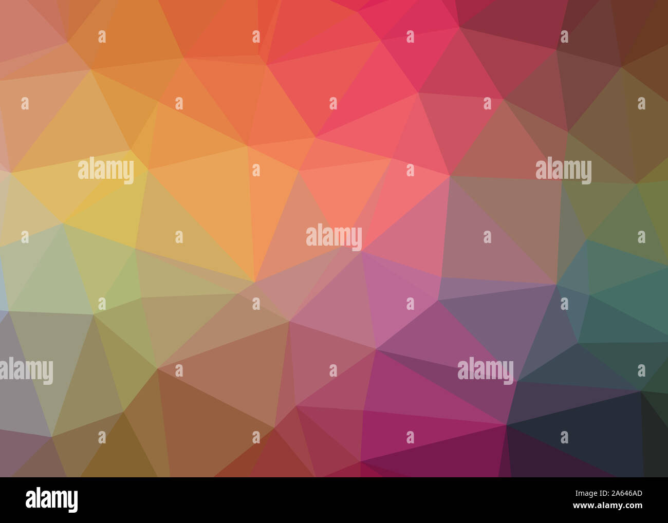 Résumé fond trianglify thème triangles colorés belle illustration papier peint design pattern simple faible texture géométrie poly Banque D'Images