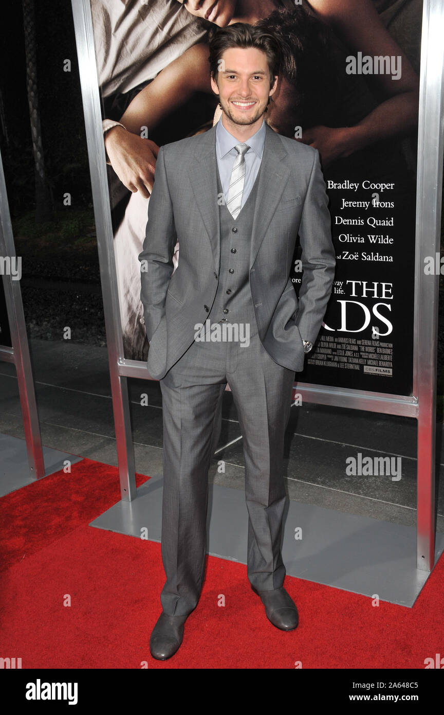 LOS ANGELES, CA. 04 septembre 2012 : Ben Barnes au Los Angeles premiere de 'Les mots' à l'Arclight Theatre, à Hollywood. © 2012 Paul Smith / Featureflash Banque D'Images