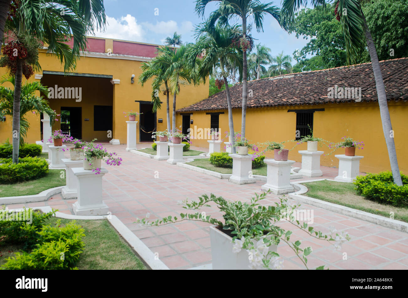 Quinta de San Pedro Alejandrino où Simon Bolivar a passé ses derniers jours Banque D'Images