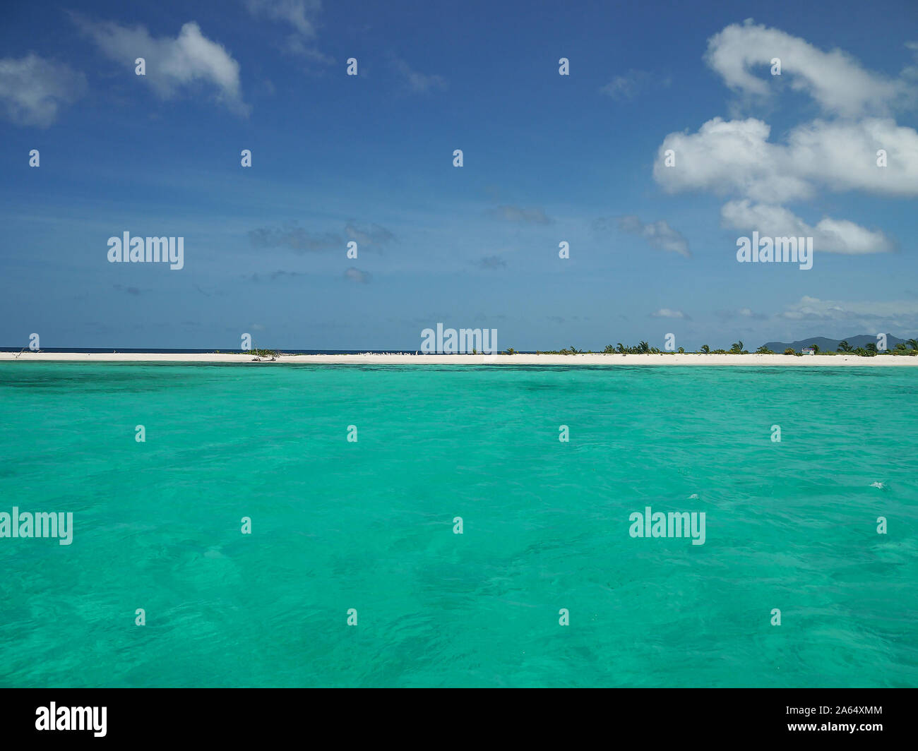 L'île de Sable, Carriacou, Grenadines, Iles du Vent, les Caraïbes orientales Banque D'Images