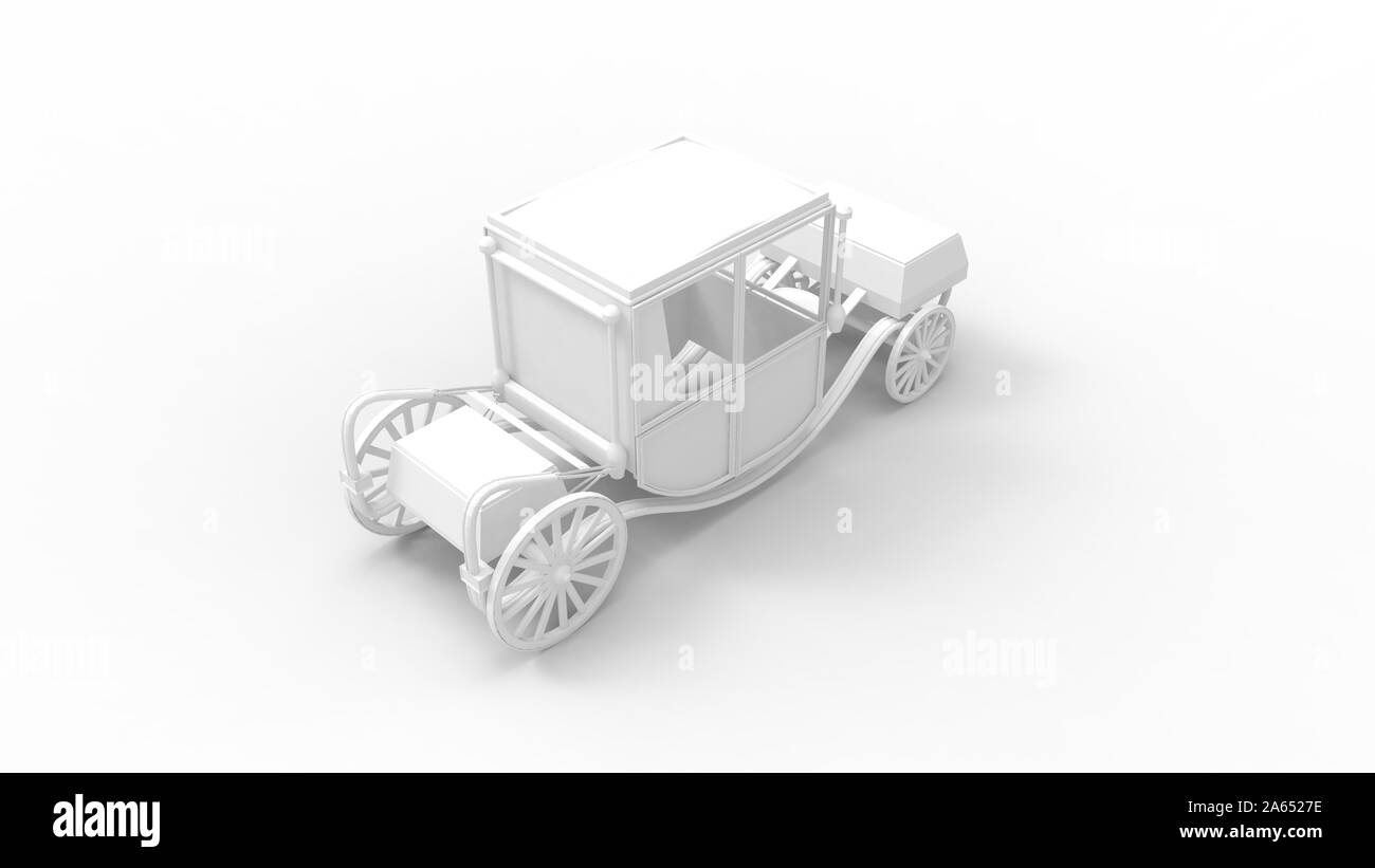 Le rendu 3D d'un transport isolé au fond studio blanc Banque D'Images Le rendu 3D d'un transport isolé au fond studio blanc Banque D'Images