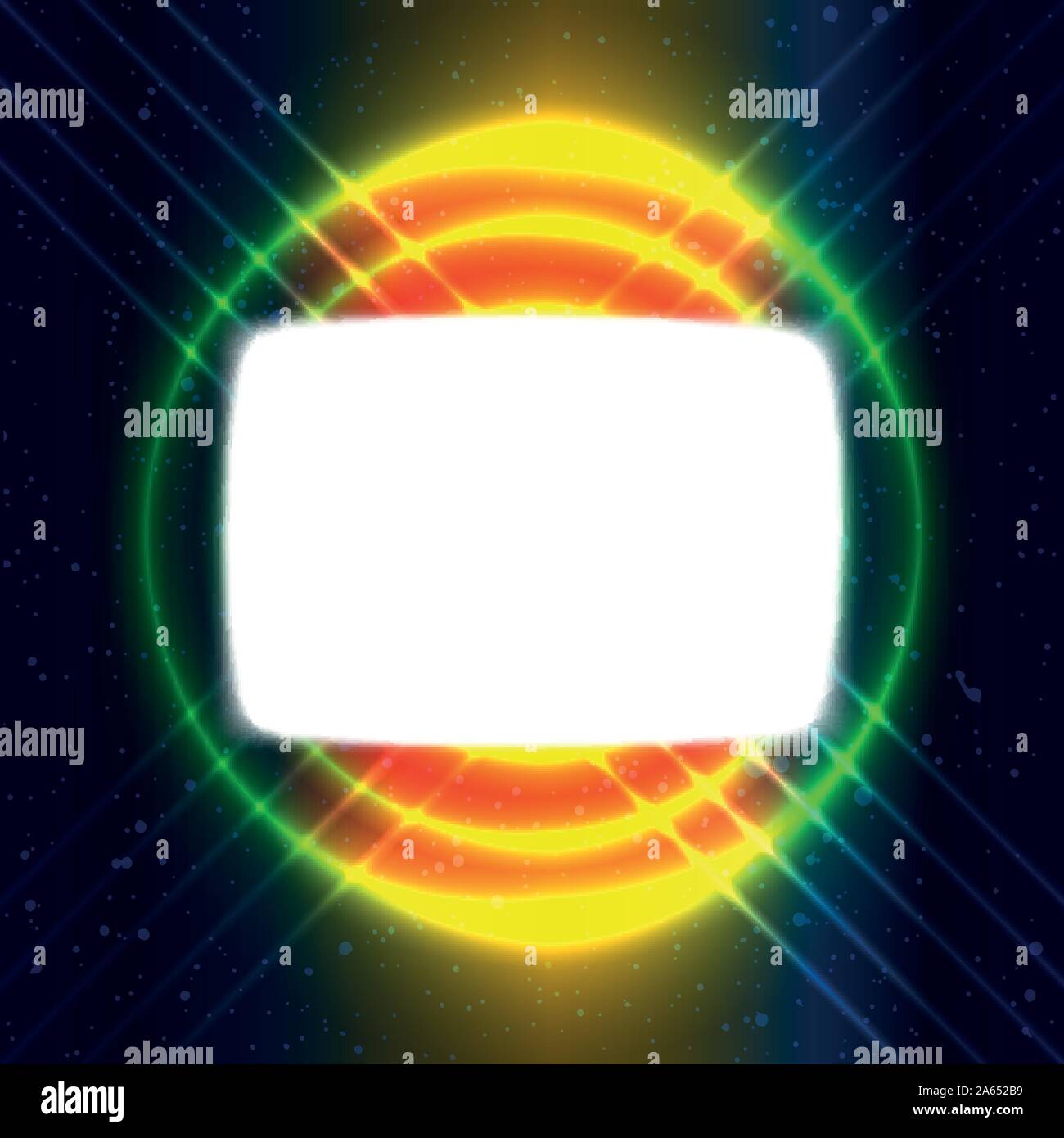 Sur l'écran brillant fils croisés Illustration de Vecteur