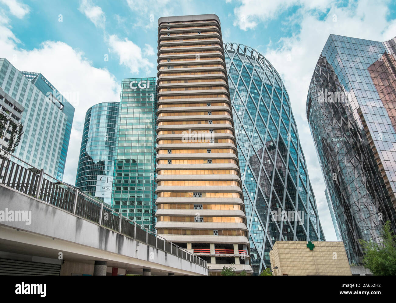 Les tours à bureaux à la défense Banque D'Images