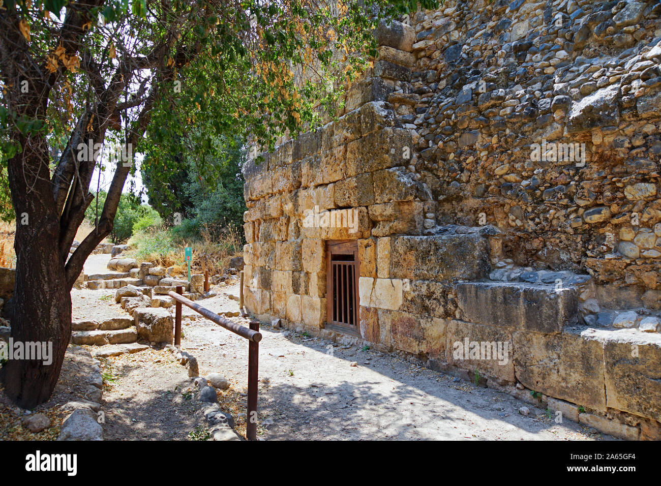 Une mosquée abandonnée à l'Hermon Stream réserve naturelle (Banias) Golan Israël Banque D'Images