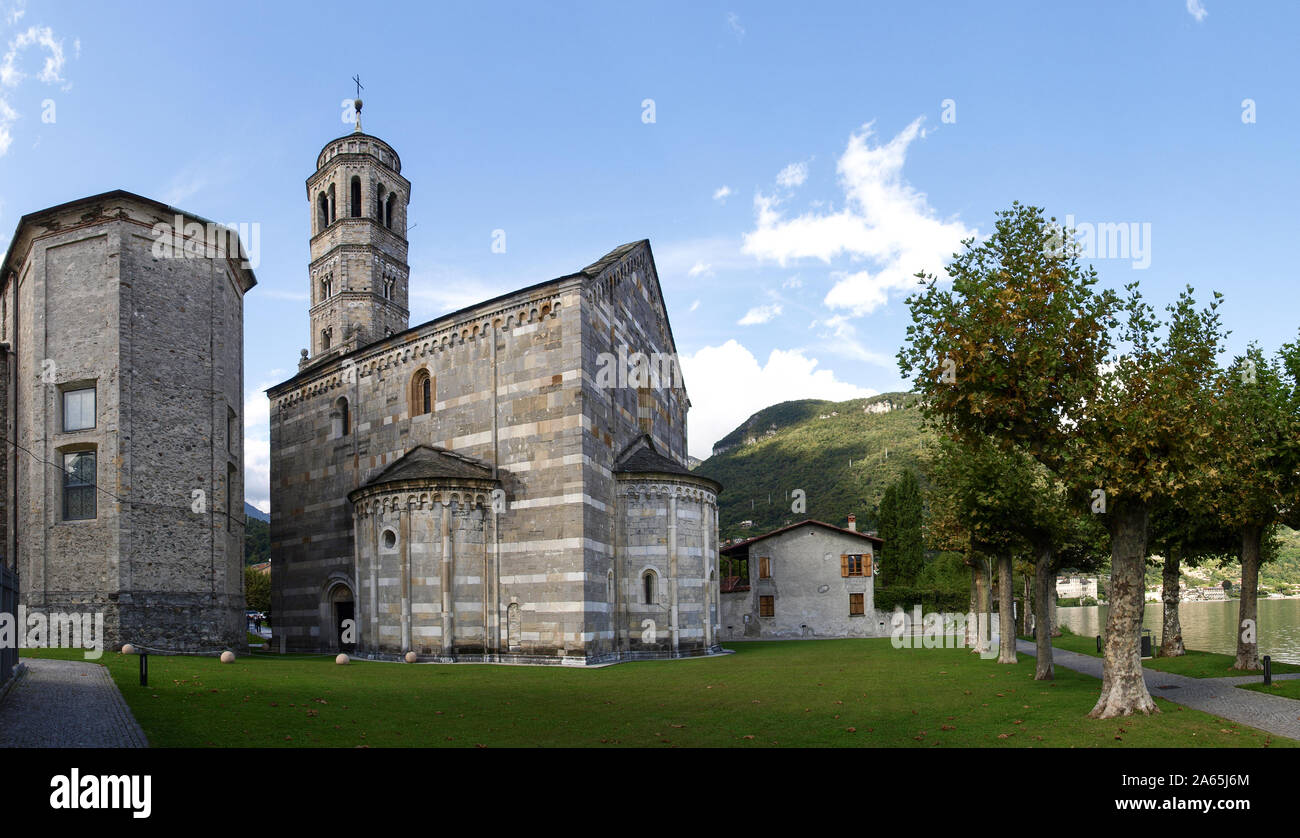 Menaggio, Italie - 16 septembre 2017 : Eglise de Santa Maria del Tiglio Banque D'Images