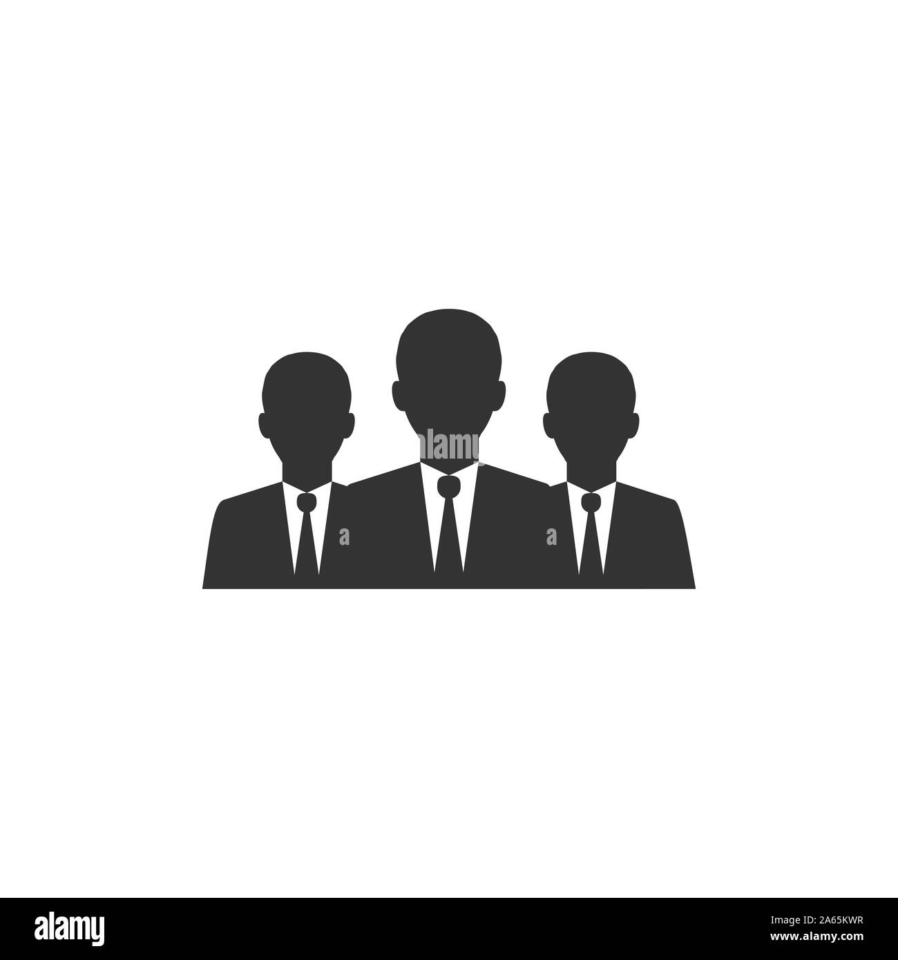 Homme d'affaires, l'icône. Illustration vectorielle, modèle plat. Illustration de Vecteur