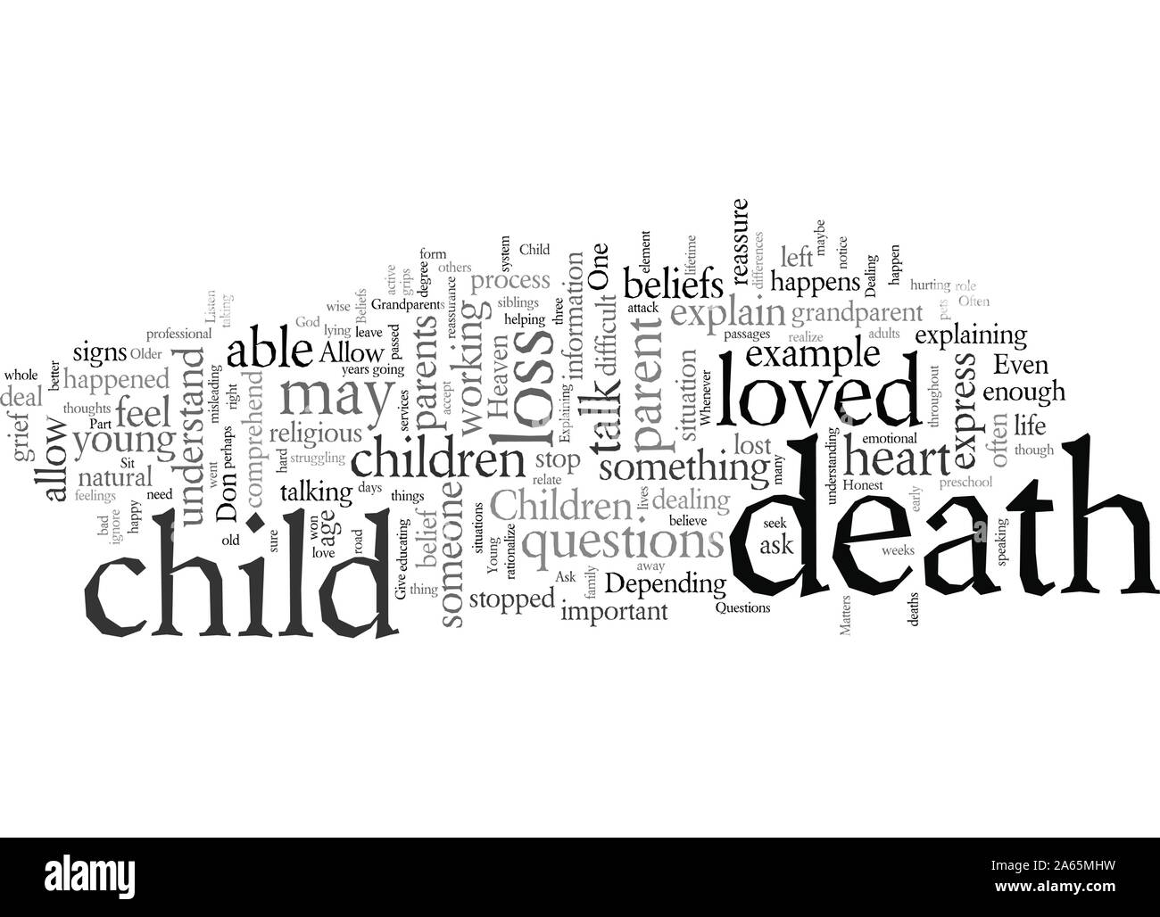 Deces D Un Proche Image Vectorielle Stock Alamy