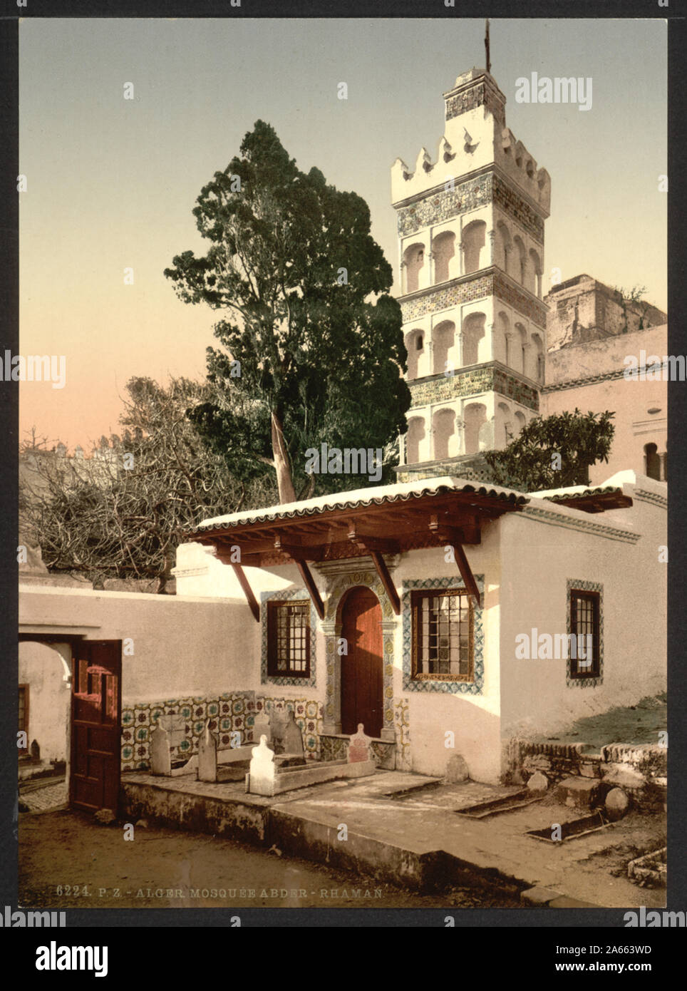 Mosquée de Abder-Rahman, Alger, Algérie Banque D'Images