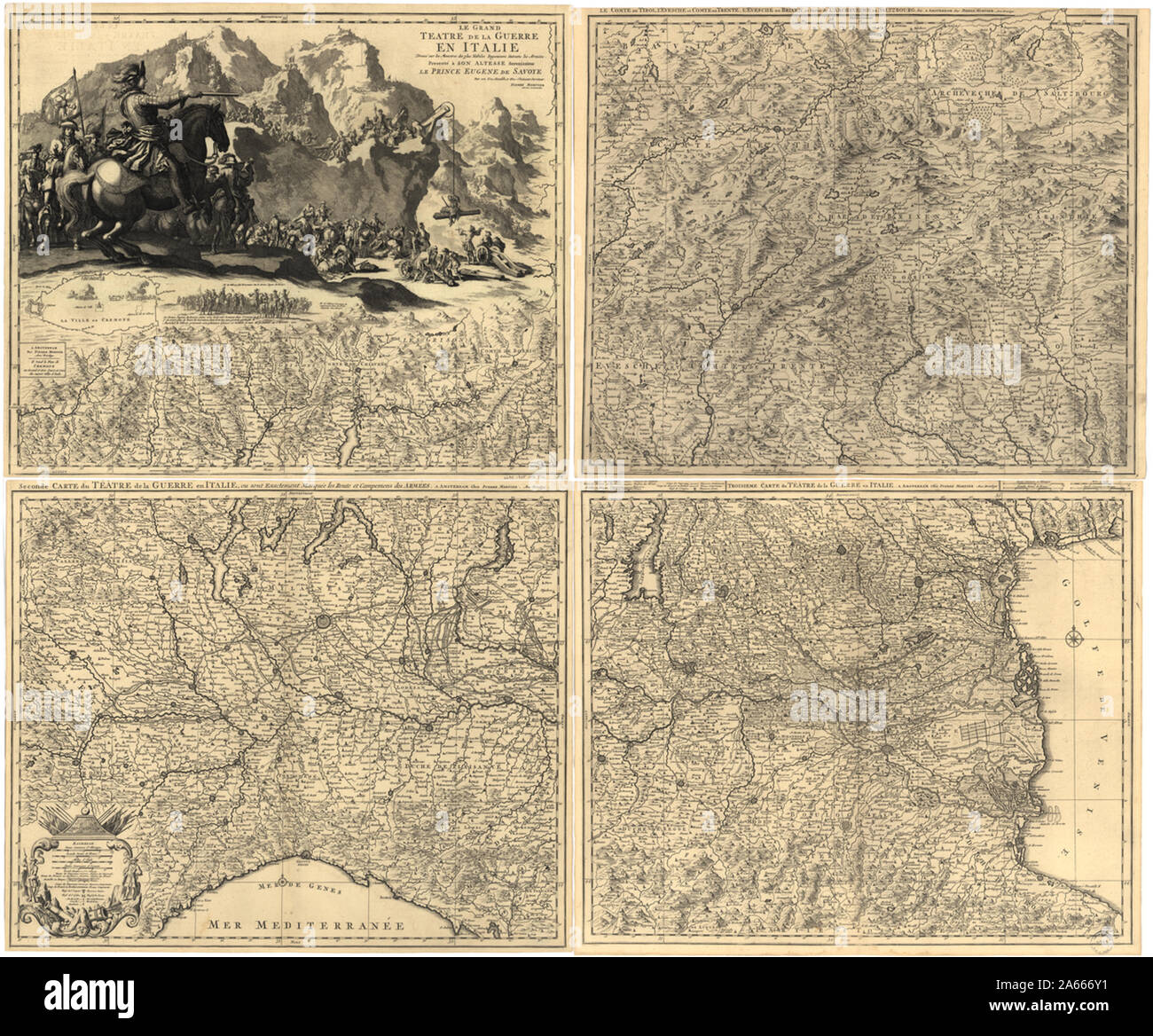 Le Grand Theatre de la guerre en Italie Banque D'Images