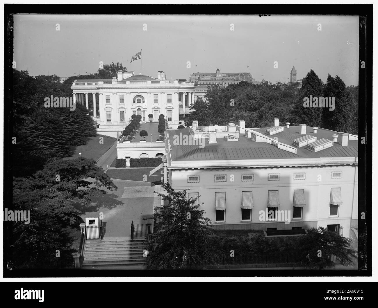 L'OUEST DE LA MAISON BLANCHE Banque D'Images