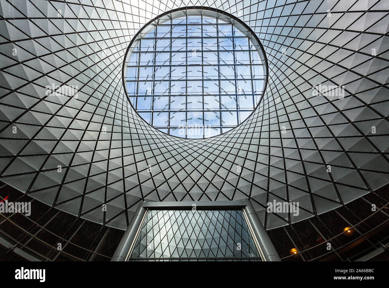 Oculus rooflight au Fulton Center à New York Banque D'Images