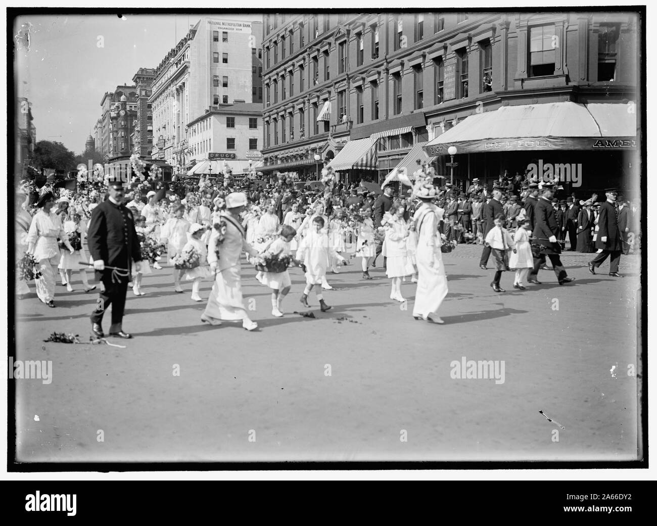 SUFFRAGE PARADE FEMME Banque D'Images