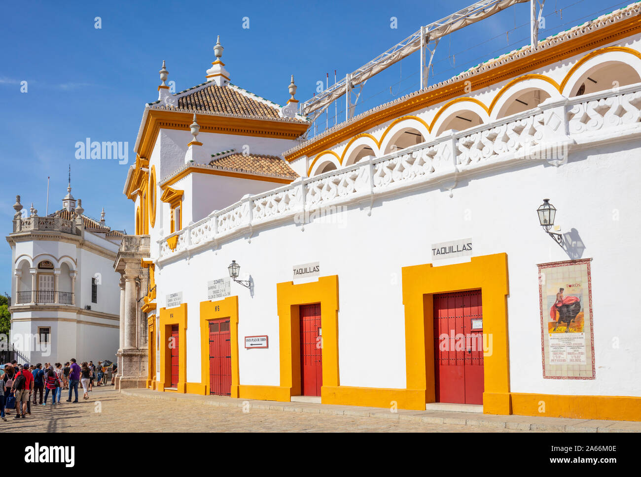 Visiteurs Plaza de toros de la Real Maestranza de Caballería de Séville Séville Séville Séville Séville Bullring Espagne Andalousie Espagne eu Europe Banque D'Images