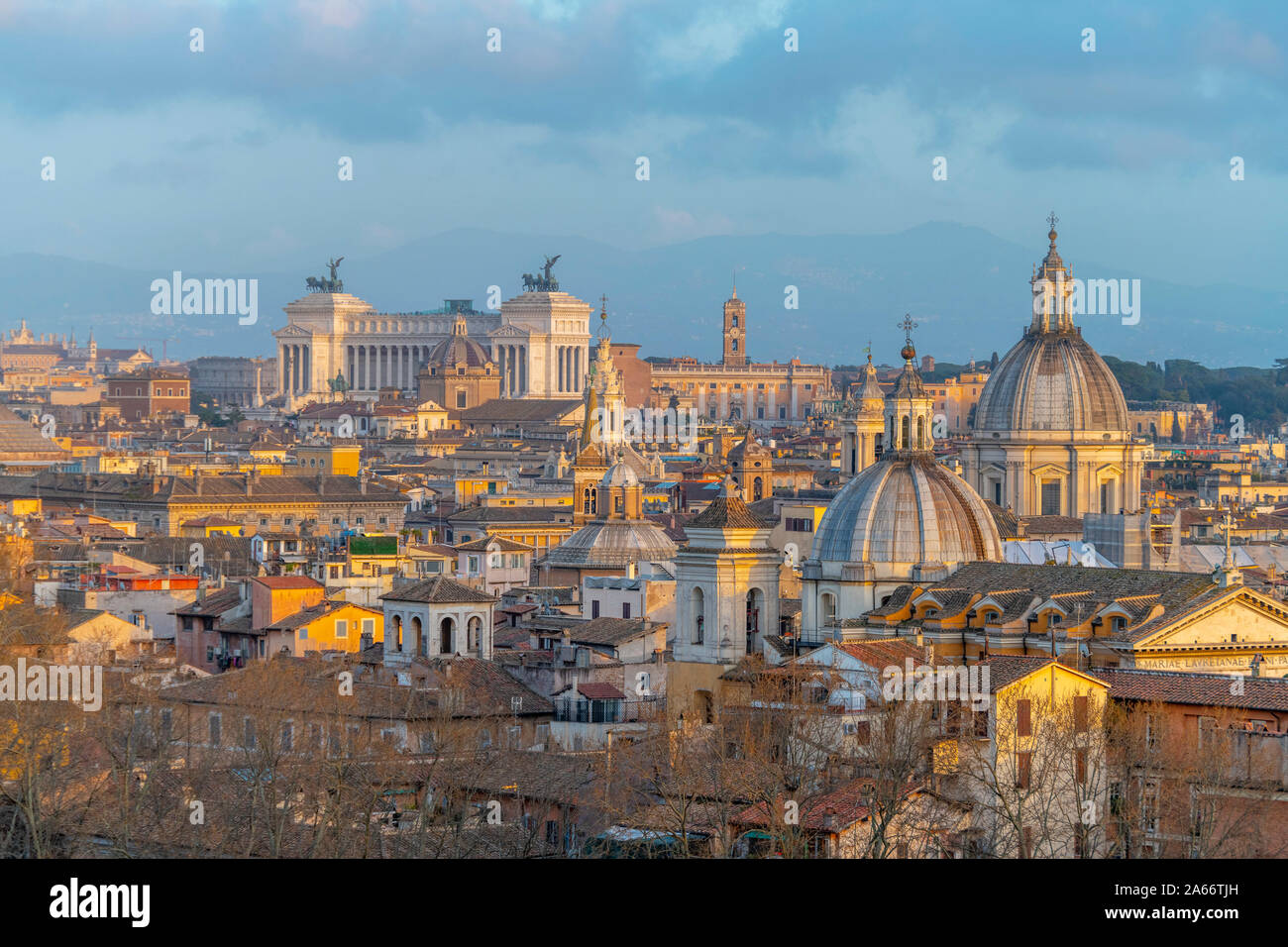 L'Italie, Lazio, Rome, Skyline Banque D'Images