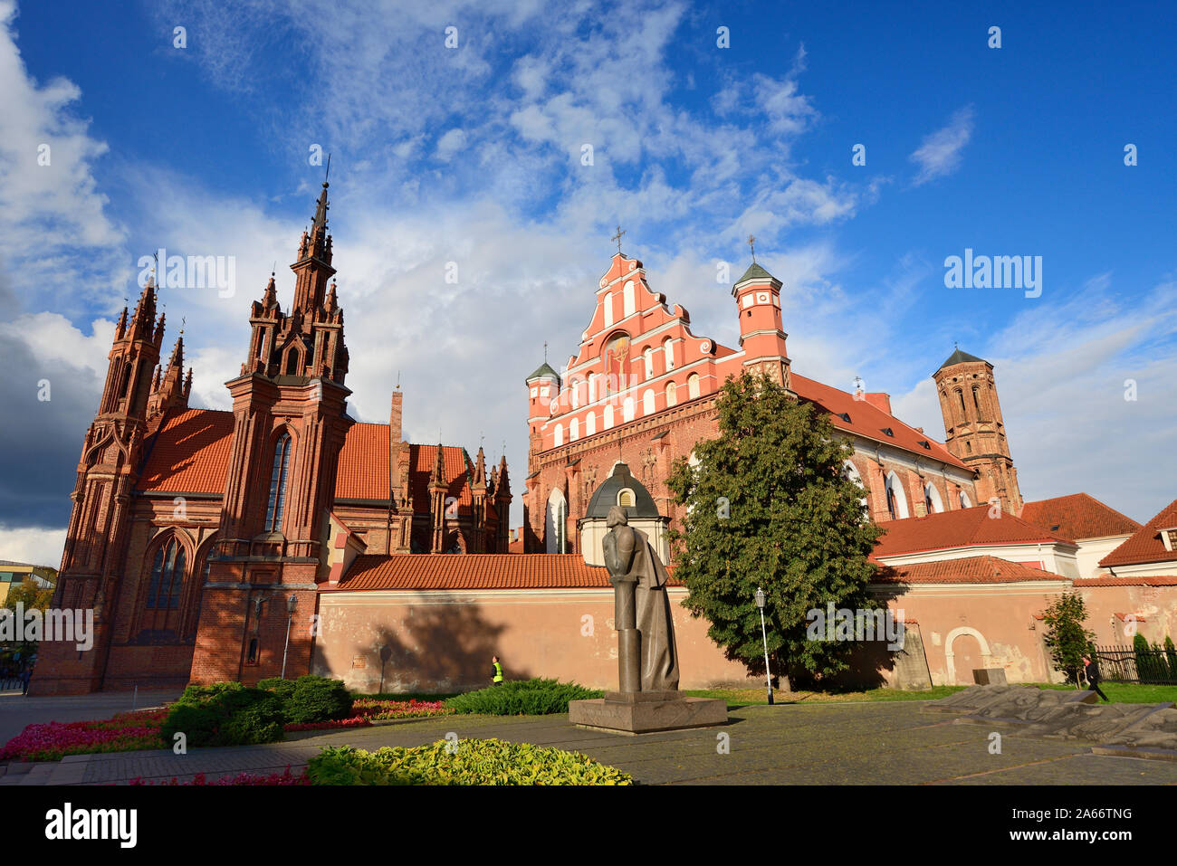 Sainte Anne et Bernardine Church. Vilnius, Lituanie Banque D'Images