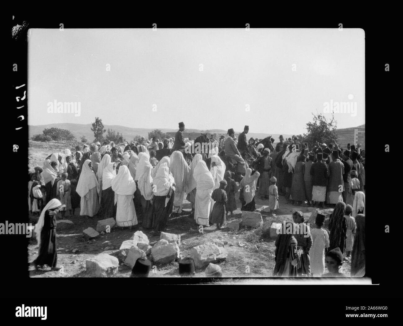 Cortège de mariage à Beitounia, paysans Banque D'Images