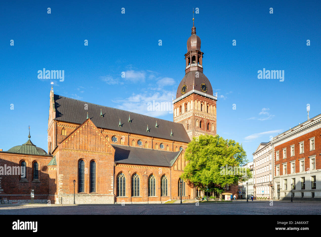 Cathédrale du Dôme de Riga, la vieille ville, Riga, Lettonie Banque D'Images
