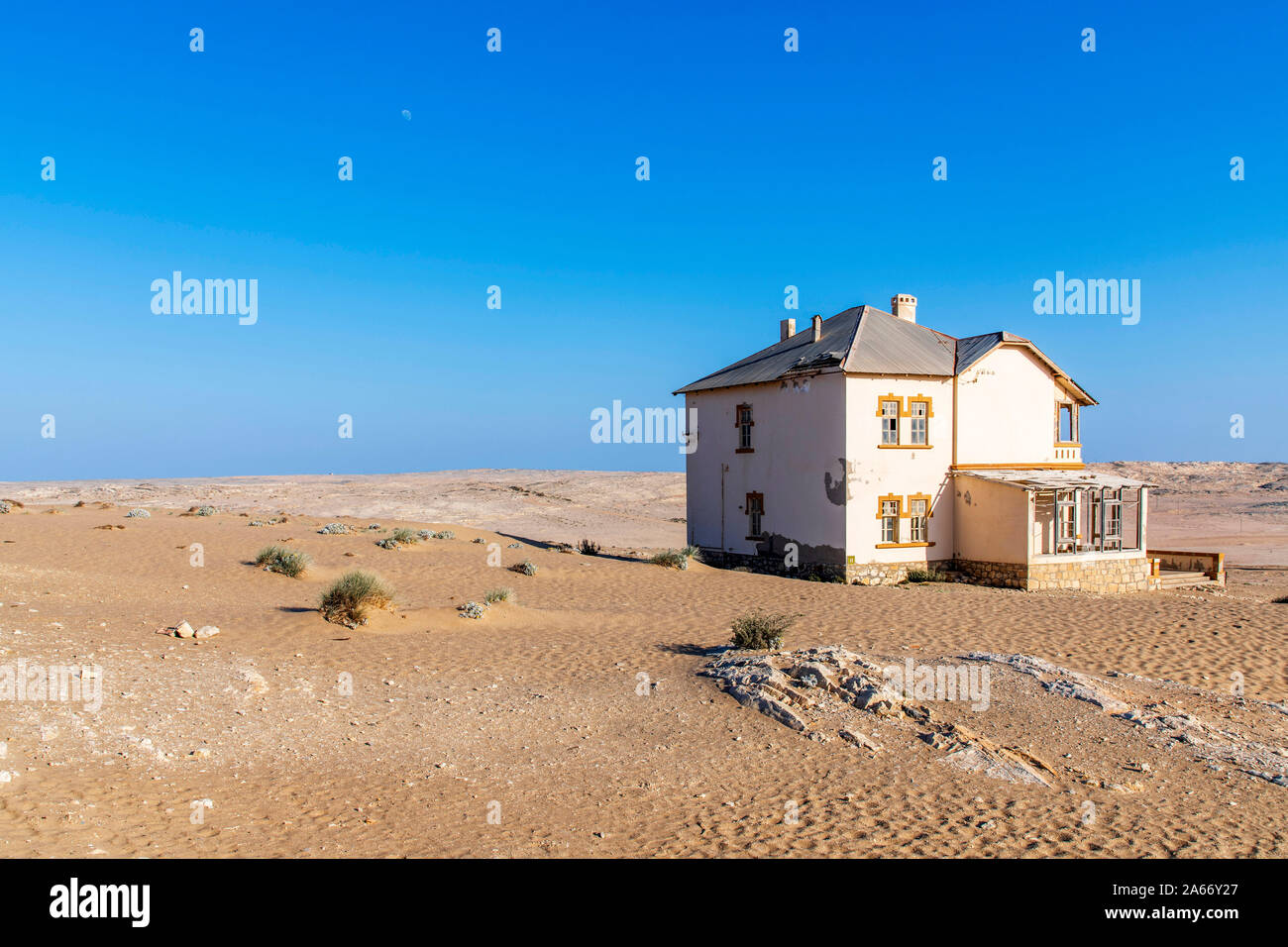 Maison abandonnée, Kolmanskop, Karas, Namibie Banque D'Images