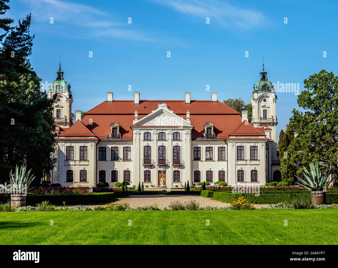 Palais Zamoyski à Kozlowka, Lublin Voivodeship, Pologne Banque D'Images