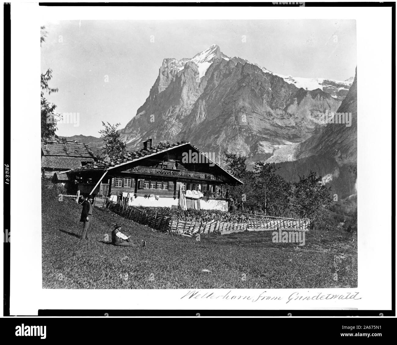 À partir de Grindelwald Wetterhorn Banque D'Images À partir de Grindelwald Wetterhorn Banque D'Images
