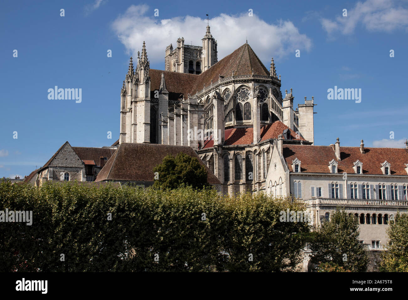 Auxerre, France, Canal du Nivernais, Banque D'Images