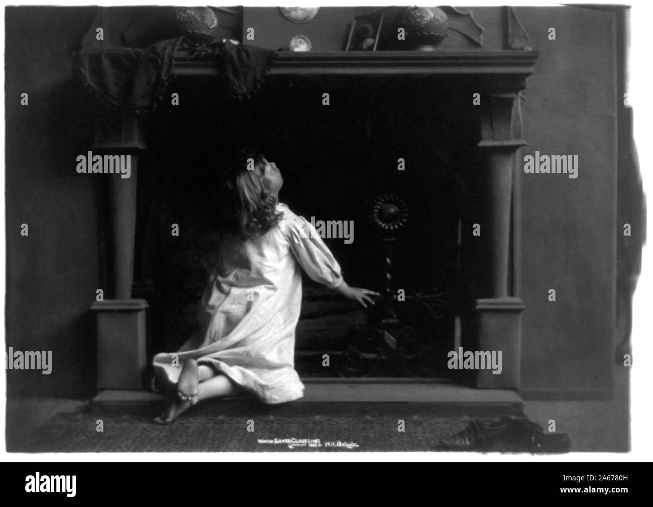 Où le Père Noël vit Banque D'Images