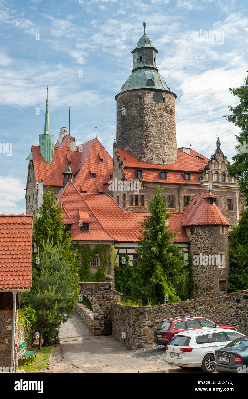 Château Czocha, Basse-silésie, Pologne Banque D'Images