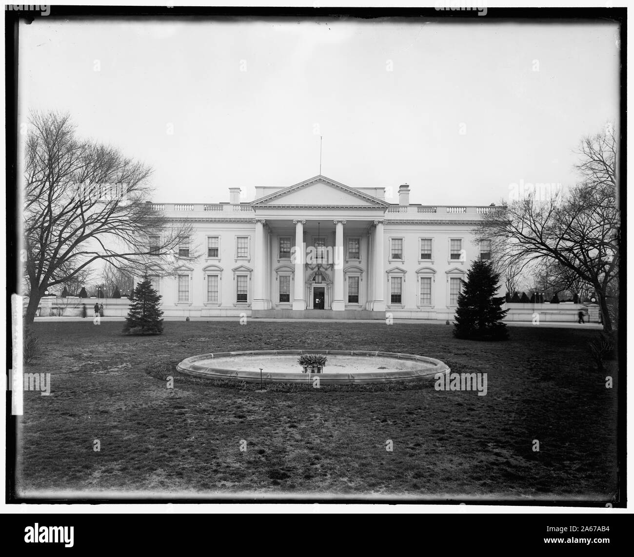 Façade nord de la Maison Blanche Banque D'Images