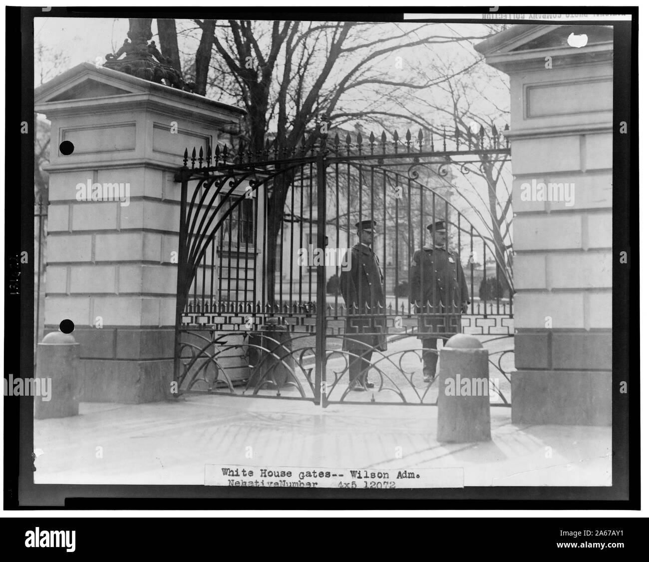 Les portes de la Maison Blanche - Wilson adm. Banque D'Images Les portes de la Maison Blanche - Wilson adm. Banque D'Images
