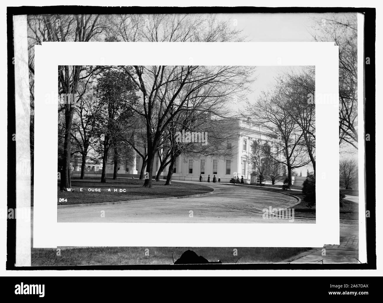 Maison Blanche, façade nord Banque D'Images Maison Blanche, façade nord Banque D'Images