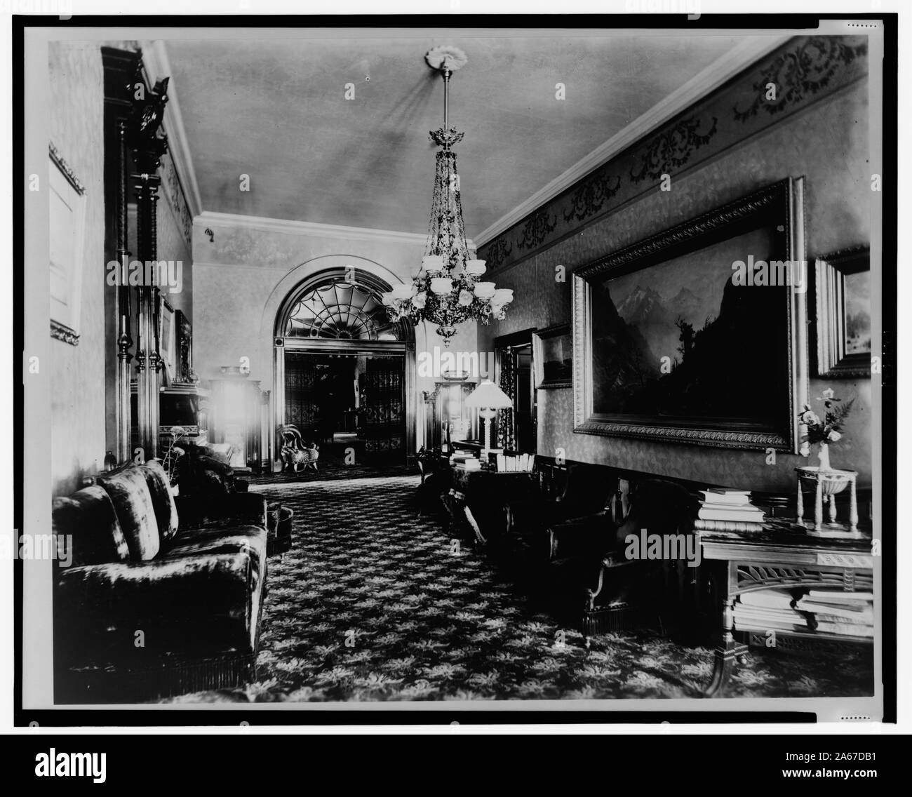 Maison Blanche, le couloir est Banque D'Images Maison Blanche, le couloir est Banque D'Images