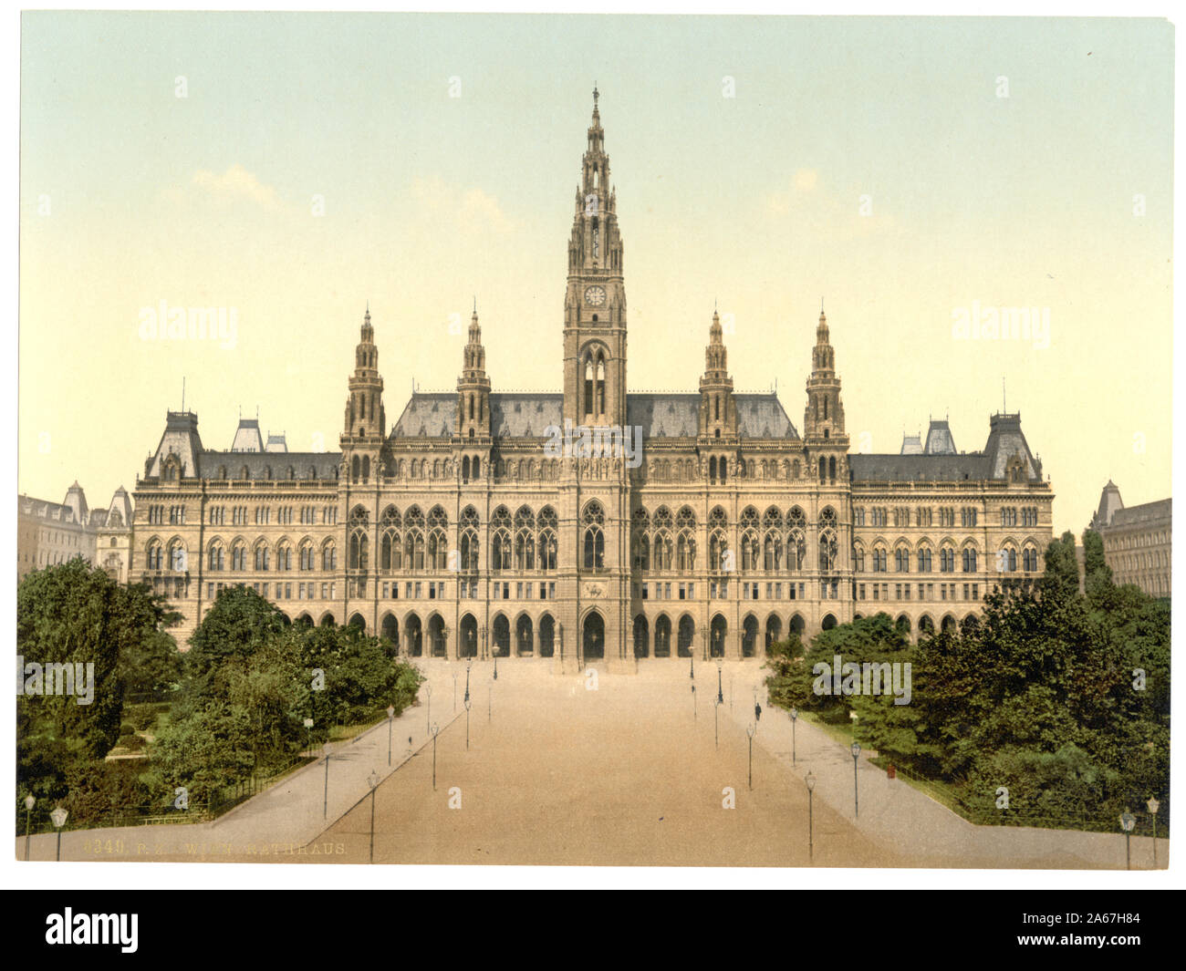 Wien. Rathhaus [c.-à-d. Rathaus] ; fait partie de : Vues de l'Empire austro-hongrois à l'Photochrom. print collection n° d'impression ; 6349. ; titre de l'article. Titre de la Detroit Publishing Co., catalogue J-section étrangère, Detroit, Michigan : Detroit Publishing Company, 1905, l'édifice comme misidentifies, Palais de Vienne, Autriche-Hongrie. ; Banque D'Images