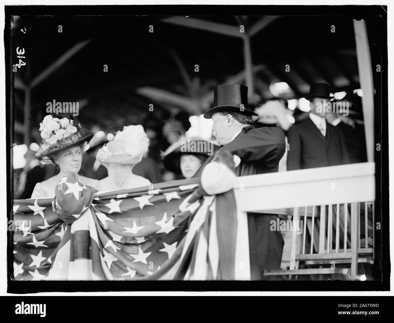William Howard Taft et son épouse Helen Nellie Taft à horse show Banque D'Images