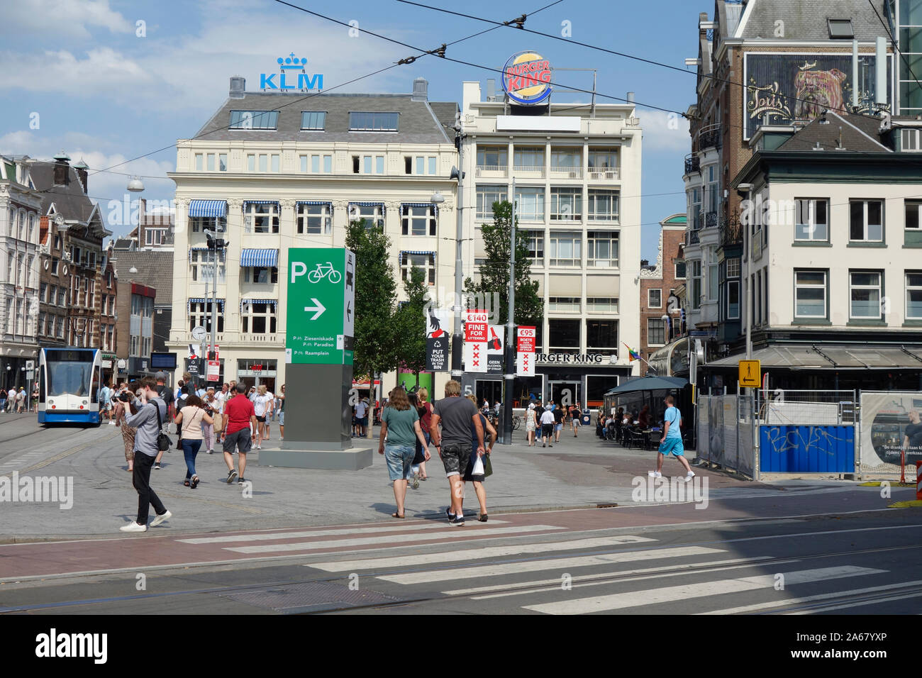 Leidesplein, Amsterdam, Pays-Bas. Banque D'Images