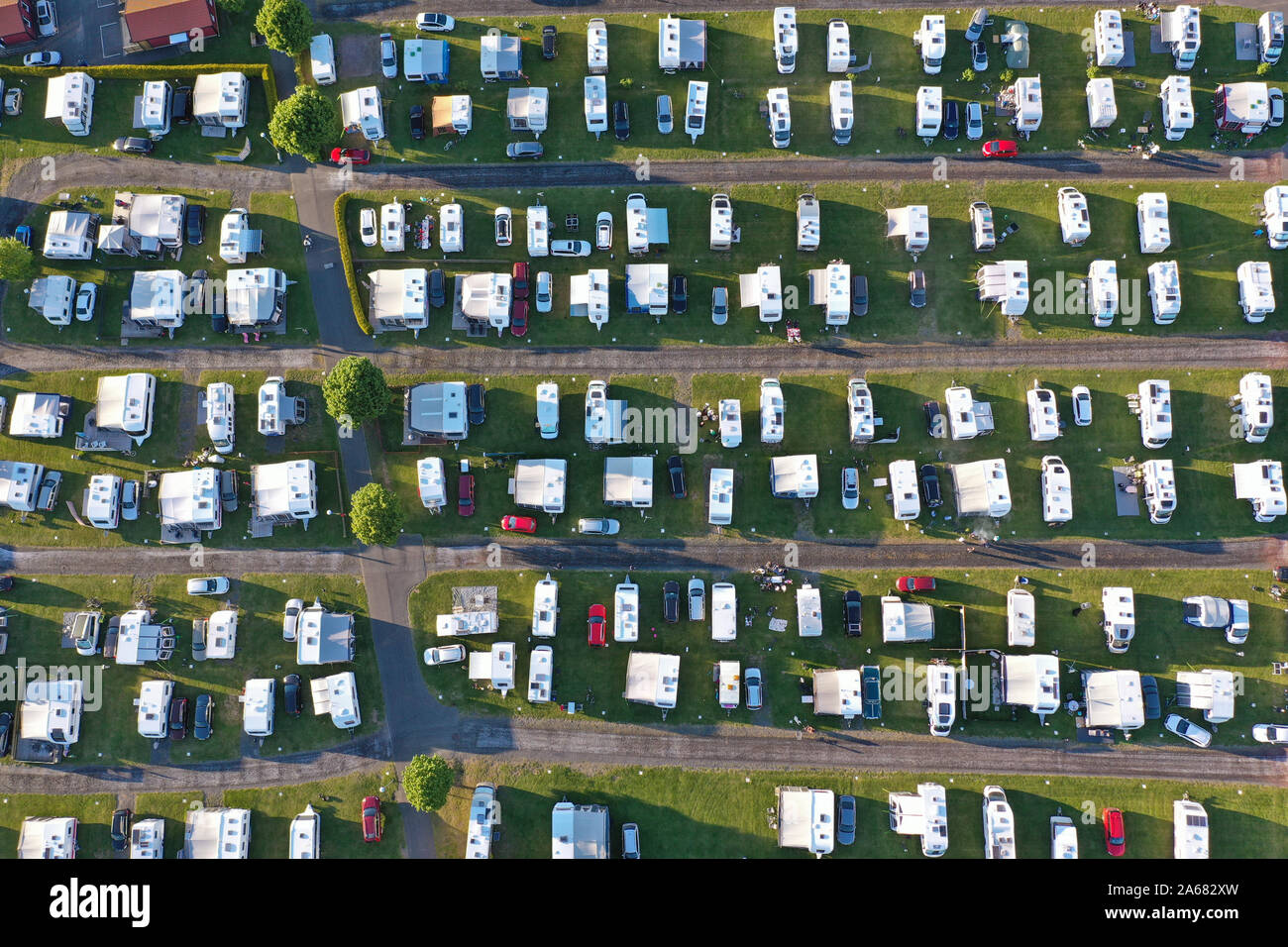 Vue du camping à Gränna Gränna (camping).Photo Jeppe Gustafsson Banque D'Images
