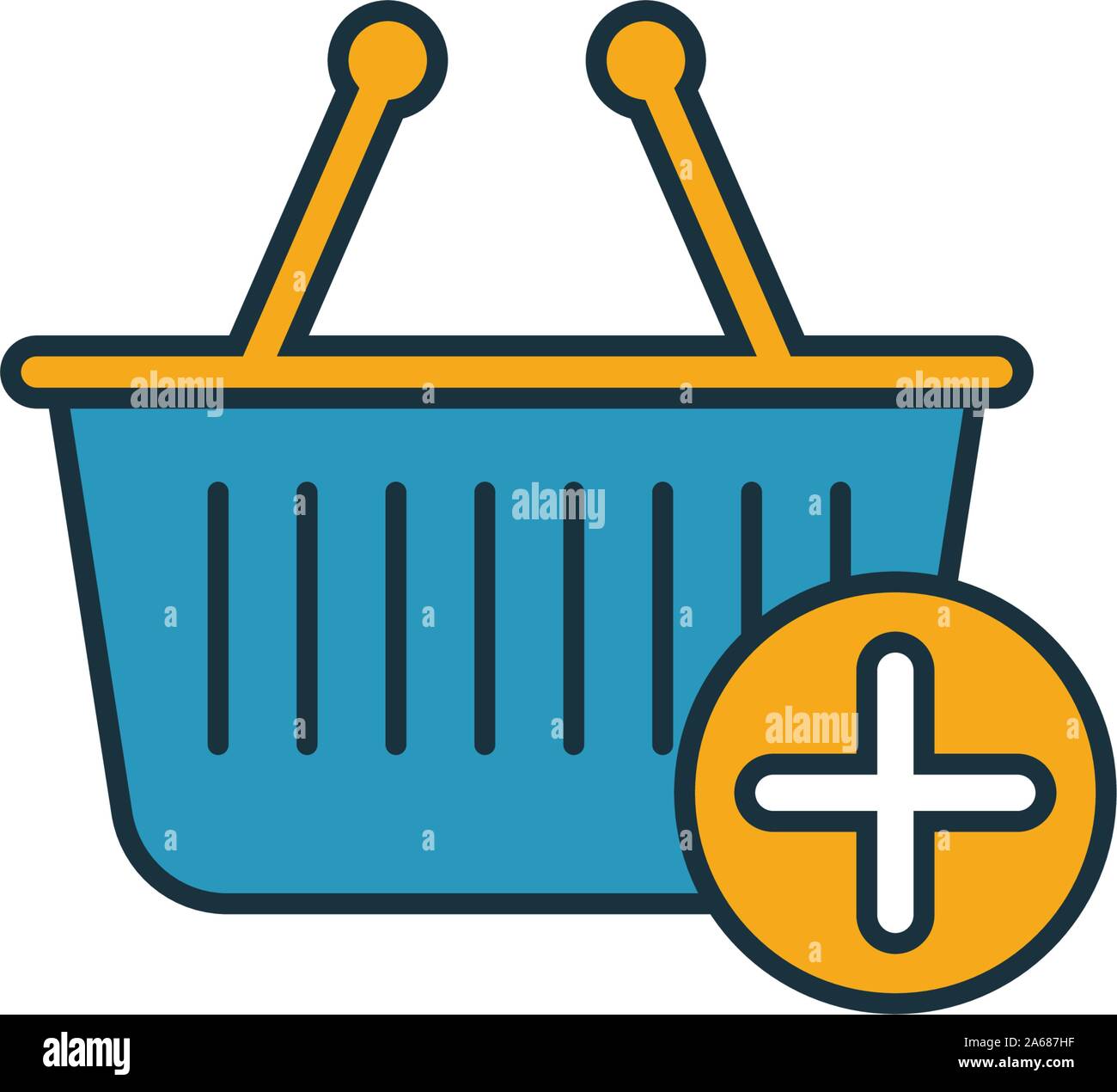 Ajouter au panier jeu d'icônes. Quatre éléments dans diférents styles à partir d'icônes marketing en ligne collection. Creative Ajouter au panier rempli d'icônes, de contours et de couleur Illustration de Vecteur