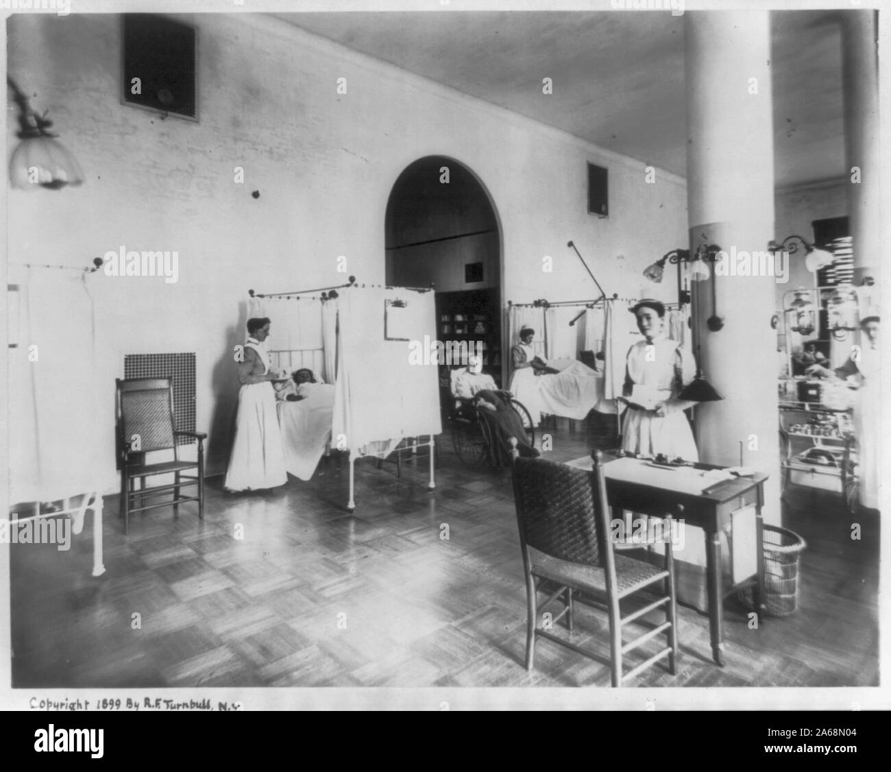 Des femmes, Saint Lukes Hospital, New York City Banque D'Images