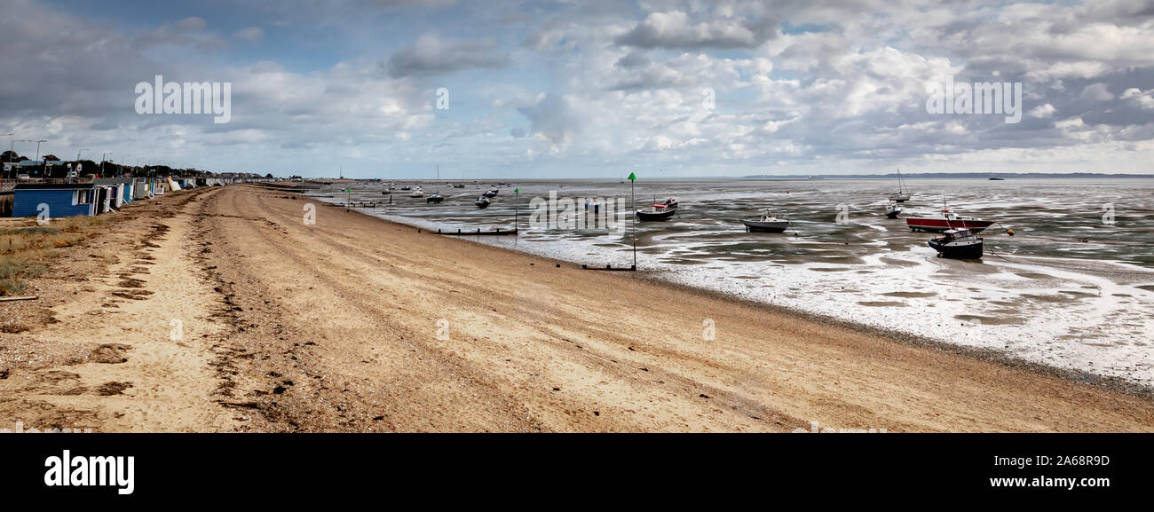 Southend on sea beach voir l'hiver Banque D'Images