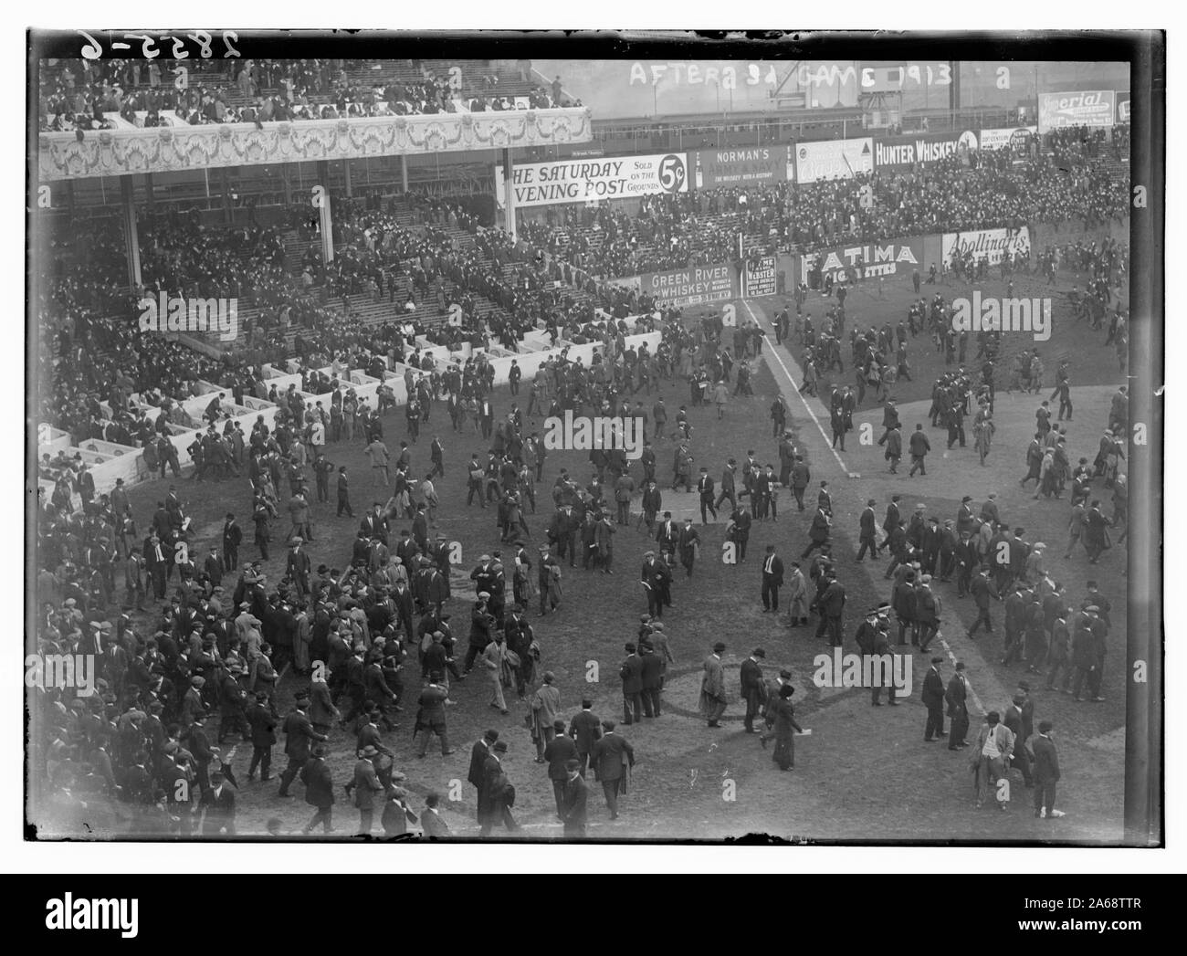 World Series 1913, après 3ème jeu, Polo Grounds, NY (baseball) Banque D'Images