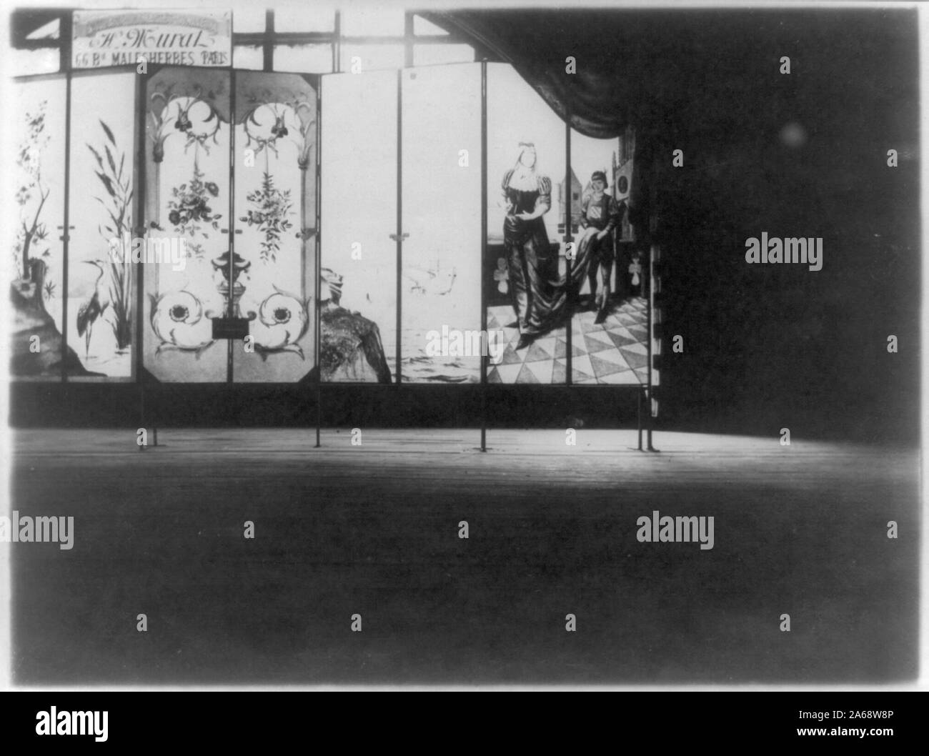 World's Columbian Exposition, Chicago, 1893 - intérieurs] : exposition de vitraux de H. murale, Paris Banque D'Images