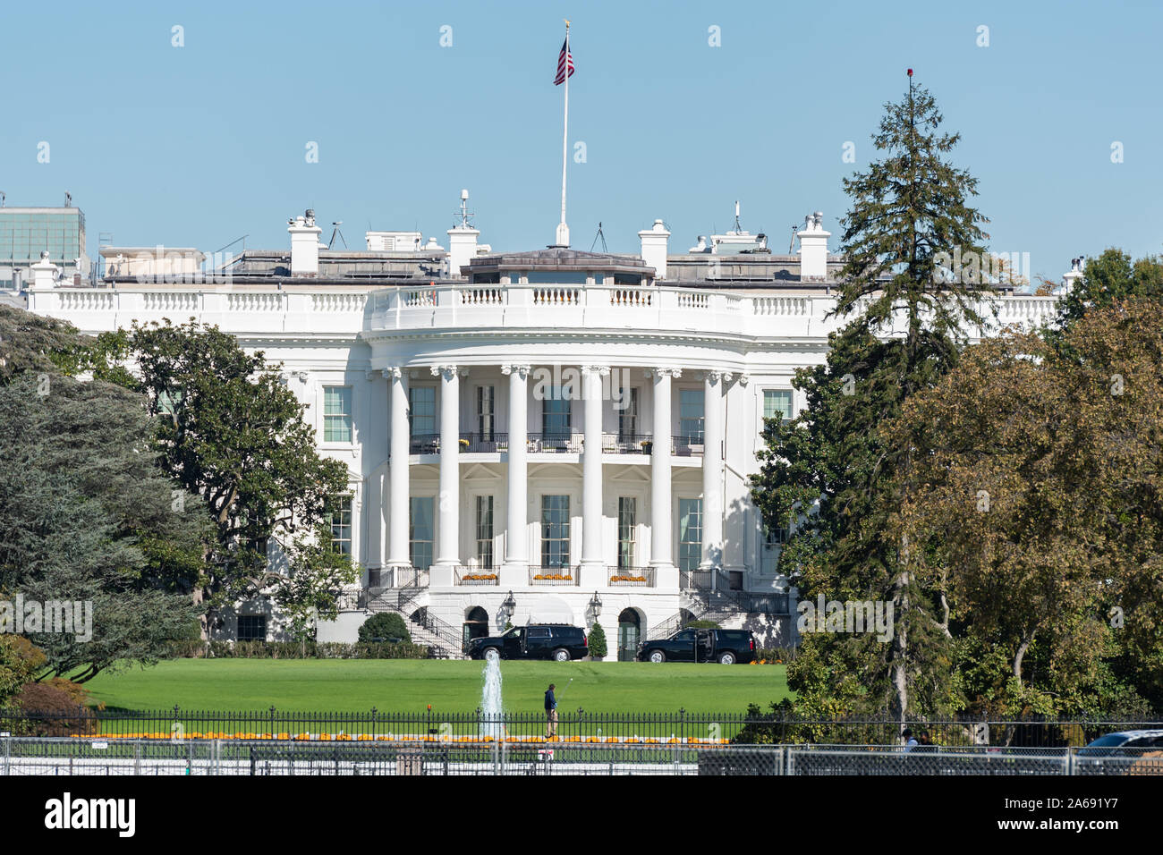 La Maison Blanche le 24 octobre 2019 Banque D'Images