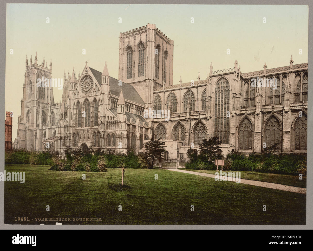 La cathédrale de York. Côté Sud Banque D'Images